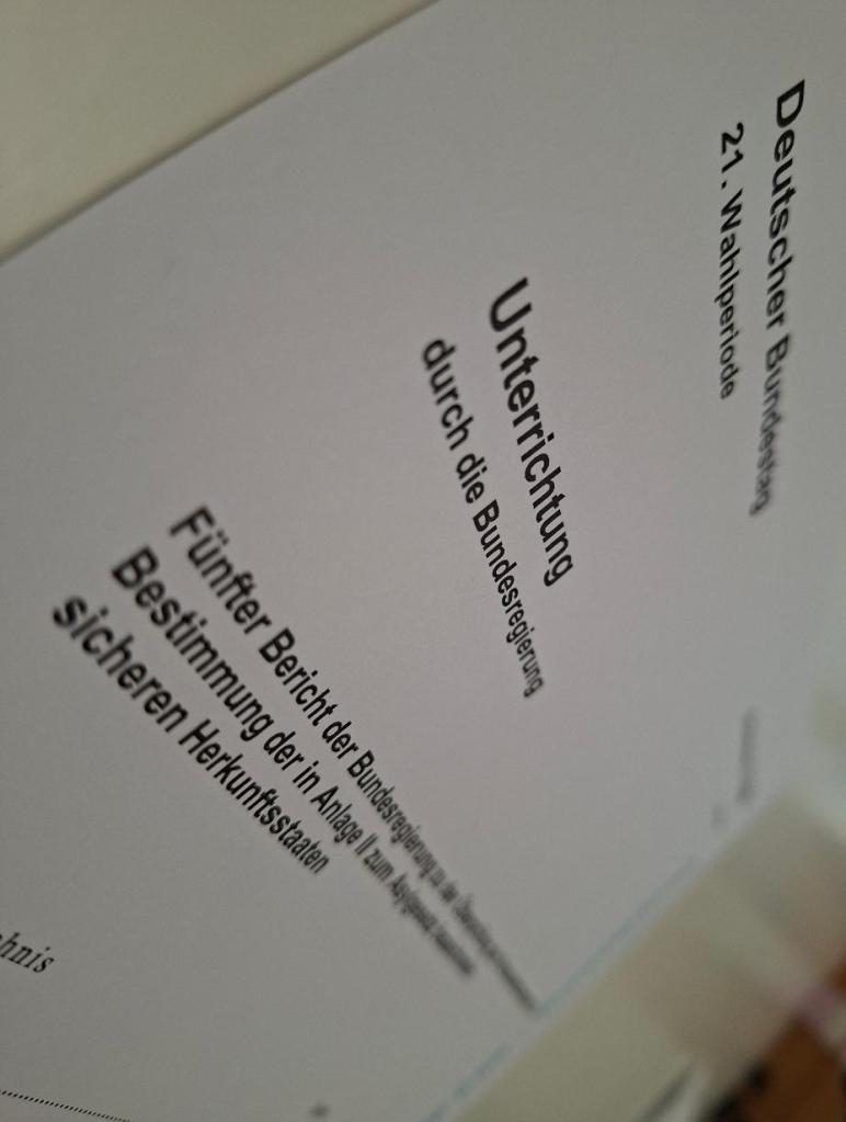 Bundesregierung legt Bericht zu „sicheren Herkunftsländern“ vor